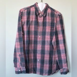 Men's L J. CREW Plaid Button-Down Shirt